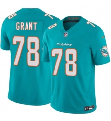 Men's Miami Dolphins #78 Kenneth Grant Aqua 2026 F.U.S.E. Vapor Limited Football Stitched Jersey