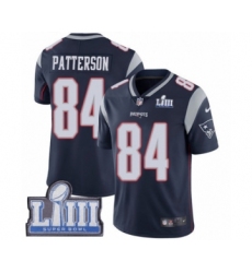 Men's Nike New England Patriots #84 Cordarrelle Patterson Navy Blue Team Color Vapor Untouchable Limited Player Super Bowl LIII Bound NFL Jersey