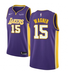 Youth Nike Los Angeles Lakers #15 Moritz Wagner Swingman Purple NBA Jersey - Statement Edition