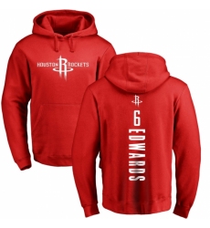NBA Nike Houston Rockets #6 Vincent Edwards Red Backer Pullover Hoodie
