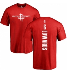 NBA Nike Houston Rockets #6 Vincent Edwards Red Backer T-Shirt