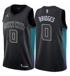 Women's Nike Jordan Charlotte Hornets #0 Miles Bridges Swingman Black NBA Jersey - City Edition