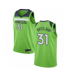 Youth Minnesota Timberwolves #31 Keita Bates-Diop Swingman Green Basketball Jersey Statement Edition