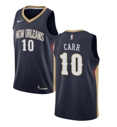 Women's Nike New Orleans Pelicans #10 Tony Carr Swingman Navy Blue NBA Jersey - Icon Edition