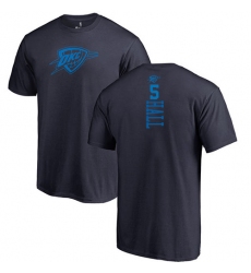 NBA Nike Oklahoma City Thunder #5 Devon Hall Navy Blue One Color Backer T-Shirt