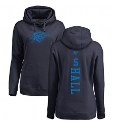 NBA Women's Nike Oklahoma City Thunder #5 Devon Hall Navy Blue One Color Backer Pullover Hoodie