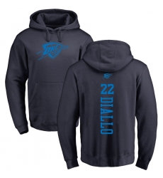 NBA Nike Oklahoma City Thunder #22 Hamidou Diallo Navy Blue One Color Backer Pullover Hoodie