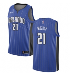 Men's Nike Orlando Magic #21 Timofey Mozgov Swingman Royal Blue NBA Jersey - Icon Edition