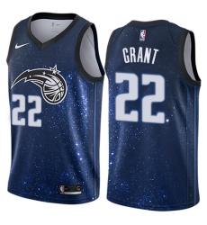 Men's Nike Orlando Magic #22 Jerian Grant Swingman Blue NBA Jersey - City Edition