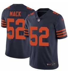Men's Nike Chicago Bears #52 Khalil Mack Limited Navy Blue Rush Vapor Untouchable NFL Jersey