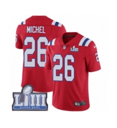 Youth Nike New England Patriots #26 Sony Michel Red Alternate Vapor Untouchable Limited Player Super Bowl LIII Bound NFL Jersey