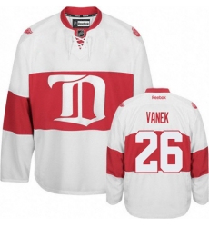 Men's Reebok Detroit Red Wings #26 Thomas Vanek Authentic White Third NHL Jersey