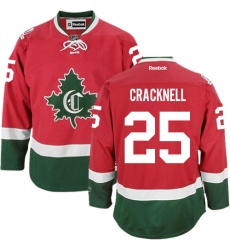 Youth Reebok Montreal Canadiens #25 Adam Cracknell Authentic Red New CD NHL Jersey