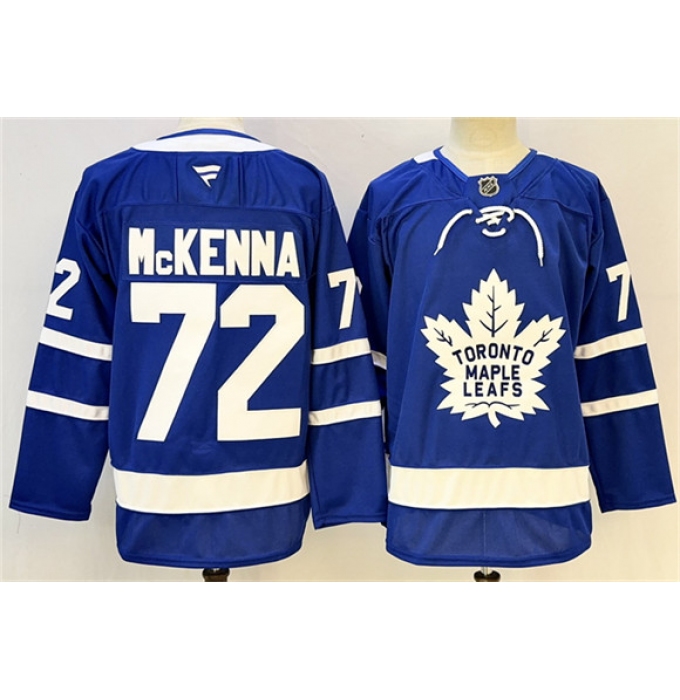 Men's Toronto Maple Leafs #72 Gavin McKenna Blue 2024-25 Stitched Hockey Jersey