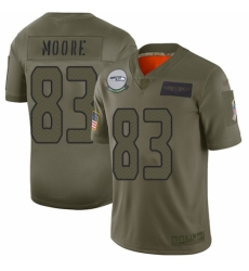 Women's Seattle Seahawks #83 David Moore Limited Camo 2019 Salute to Service Football Jersey