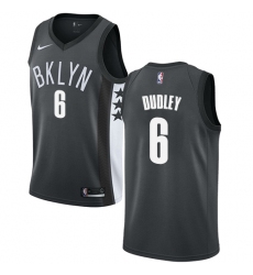 Youth Nike Brooklyn Nets #6 Jared Dudley Swingman Gray NBA Jersey Statement Edition