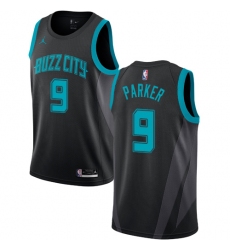 Youth Nike Jordan Charlotte Hornets #9 Tony Parker Swingman Black NBA Jersey - 2018 19 City Edition