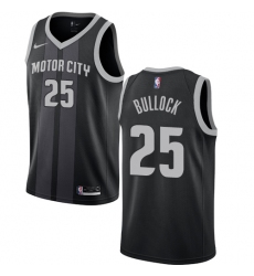 Women's Nike Detroit Pistons #25 Reggie Bullock Swingman Black NBA Jersey - City Edition