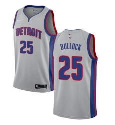 Women's Nike Detroit Pistons #25 Reggie Bullock Swingman Silver NBA Jersey Statement Edition