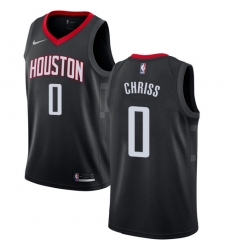 Men's Nike Houston Rockets #0 Marquese Chriss Swingman Black NBA Jersey Statement Edition