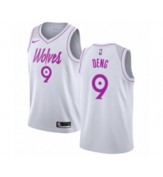 Men's Nike Minnesota Timberwolves #9 Luol Deng White Swingman Jersey - Earned Edition