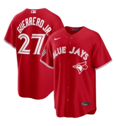 Men's Toronto Blue Jays #27 Vladimir Guerrero Jr. Red 50th Anniversary Alternate Limited Jersey