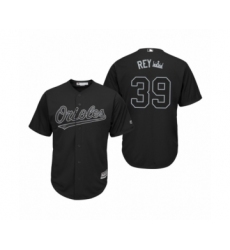 Youth Baltimore Orioles #39 Renato Nunez Rey Black 2019 Players Weekend Replica Jersey