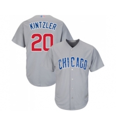 Youth Chicago Cubs #20 Brandon Kintzler Authentic Grey Road Cool Base Baseball Jersey