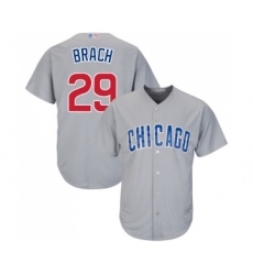 Youth Chicago Cubs #29 Brad Brach Authentic Grey Road Cool Base Baseball Jersey