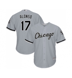 Youth Chicago White Sox #17 Yonder Alonso Replica Grey Road Cool Base Baseball Jersey