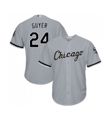 Youth Chicago White Sox #24 Brandon Guyer Replica Grey Road Cool Base Baseball Jersey