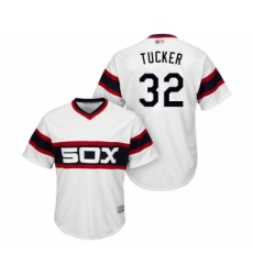 Men's Chicago White Sox #32 Preston Tucker Replica White 2013 Alternate Home Cool Base Baseball Jersey