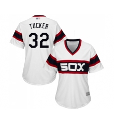 Women's Chicago White Sox #32 Preston Tucker Replica White 2013 Alternate Home Cool Base Baseball Jersey