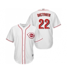Youth Cincinnati Reds #22 Derek Dietrich Replica White Home Cool Base Baseball Jersey