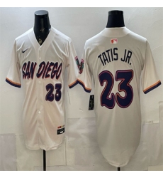 Men's San Diego Padres #23 Fernando Tatis Jr. Cream 2026 City Connect Stadium Stitched Baseball Jersey