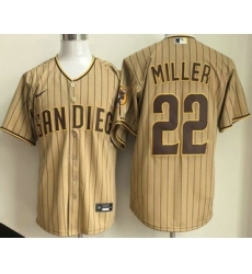 Men's San Diego Padres #22 Mason Miller Khaki Limited Jersey