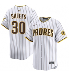 Men's San Diego Padres #30 Gavin Sheets White 2026 Home Limited Stitched Baseball Jersey