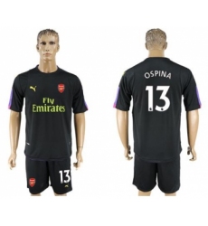 Arsenal #13 Ospina Black Goalkeeper Soccer Club Jersey