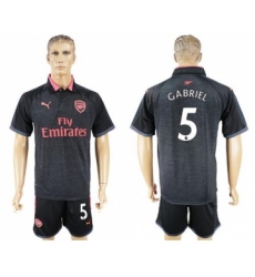 Arsenal #5 Gabriel Sec Away Soccer Club Jersey