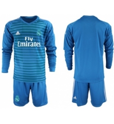 Atletico Madrid Blank Red Goalkeeper Long Sleeves Soccer Club Jersey