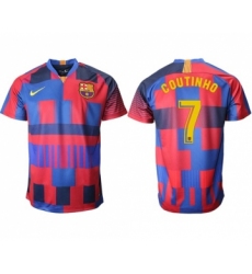 Barcelona #7 Coutinho 20th Anniversary Stadium Soccer Club Jersey
