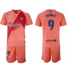 Barcelona #9 Suarez Third Soccer Club Jersey