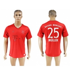 Bayern Munchen #25 Muller Marine Environmental Protection Home Soccer Club Jersey