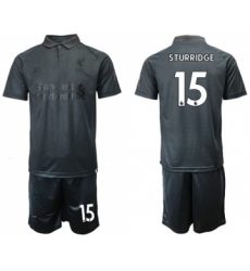 Liverpool #15 Sturridge Black Soccer Club Jersey
