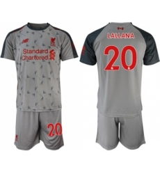 Liverpool #20 Lallana Third Soccer Club Jersey
