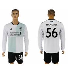 Liverpool #56 Randall Away Long Sleeves Soccer Club Jersey
