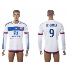 Lyon #9 Lesommer Home Long Sleeves Soccer Club Jersey