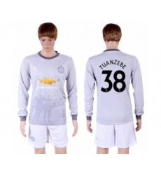 Manchester United #38 Tuanzebe Sec Away Long Sleeves Soccer Club Jersey
