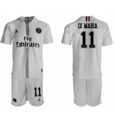 Paris Saint-Germain #11 Di Maria Away Jordan Soccer Club Jersey