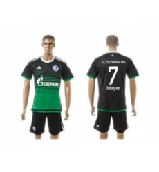 Schalke 04 #7 Meyer Away Soccer Club Jersey